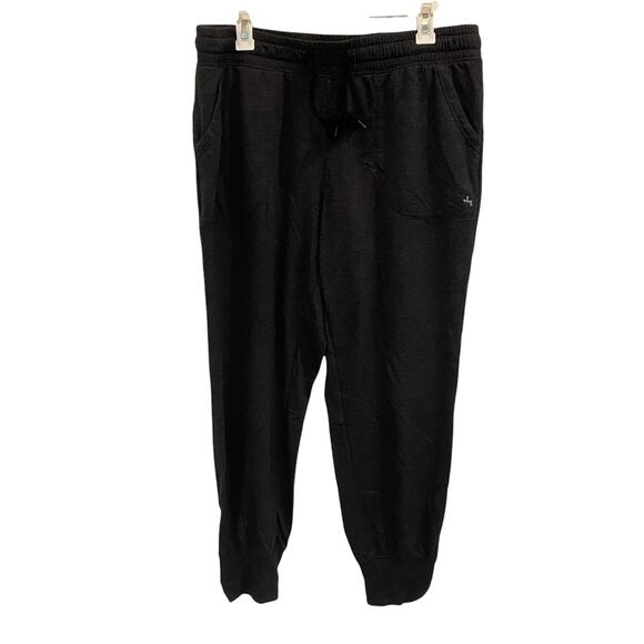Joy Lab Plush & Cozy Black Sweat Pants L ankle zipper - Picture 1 of 5